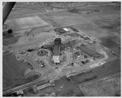 Aerial shot of hospital 